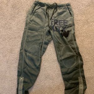 Free City satin jump pant